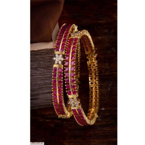 925 Pure Silver Heavy Formal Bangles - Design-2 - Image 1