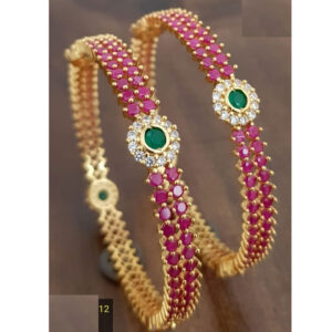 925 Pure Silver Heavy Formal Bangles - Design-3 - Image 1