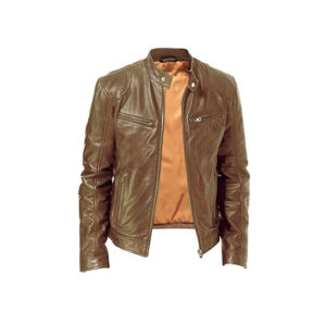 Leather Fashion Jacket - Genuine Leather Biker Jacket - Men's Motorcycle Jacket - Winter Jacket for men - Motorbike Jacket - Image 5