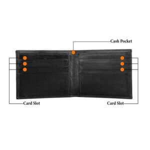 Leather Wallet-Genuine Leather Wallet for Cards-Wallets with Multi Card Pocket for Men-Cowhide Leather Card Holder - Image 2