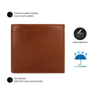 Leather Wallet-Genuine Leather Wallet for Cards-Wallets with Multi Card Pocket for Men-Cowhide Leather Card Holder - Image 8
