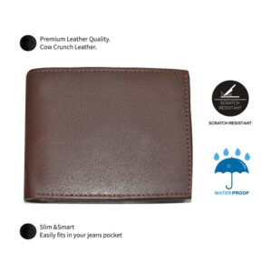 Leather Wallet-Genuine Leather Wallet for Cards-Wallets with Multi Card Pocket for Men-Cowhide Leather Card Holder - Image 12